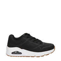 thumbnail: Zwarte jongens en meisjes Skechers Sketchers sneakers van imitatieleer met veters
