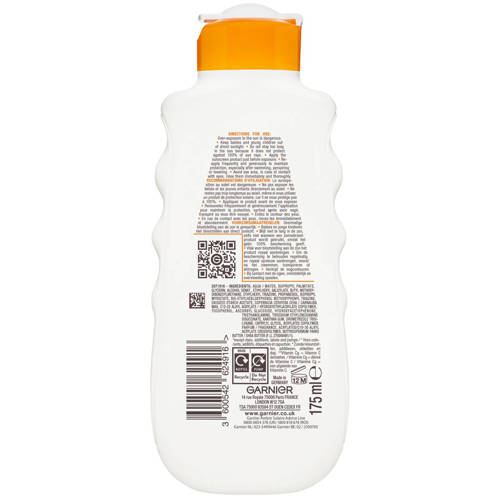 Garnier Ambre Solaire Hydra24 zonnebrandmelk SPF 30 200 ml Wit
