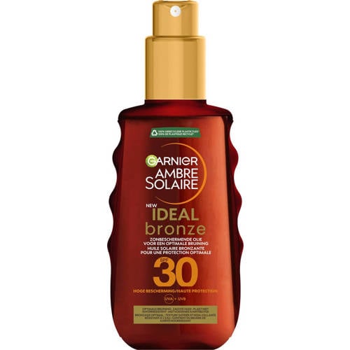 Garnier Ambre Solaire Ideal Bronze zonneolie SPF 30 - 150 ml Zonnebrand Wit afbeelding