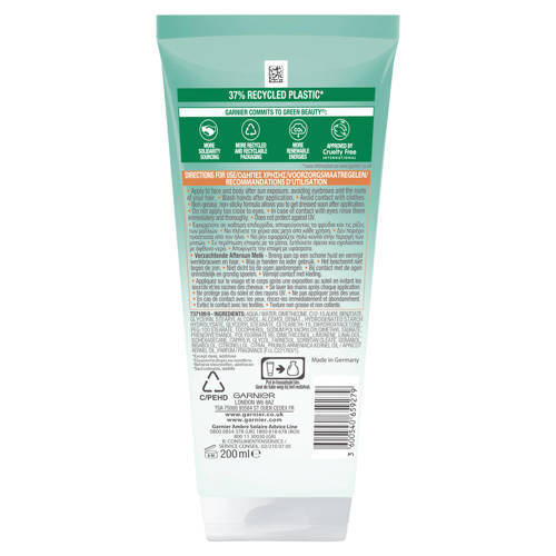 Garnier Ambre Solaire Aftersun met Zelfbruiner voor gezicht & lichaam - 200 ml After sun
