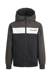 thumbnail: JACK & JONES JUNIOR zomerjas JJERUSH bruin/wit/donkerblauw