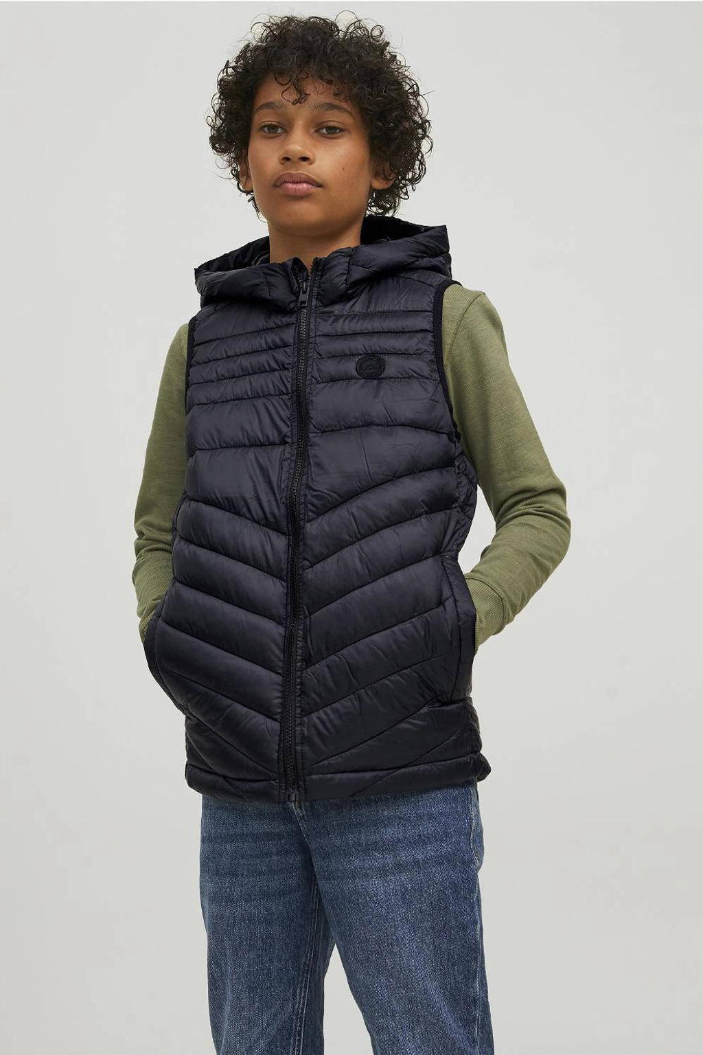 JACK & JONES ESSENTIALS bodywarmer JJESTATE zwart | wehkamp JACK & JONES ESSENTIALS bodywarmer JJESTATE zwart | wehkamp