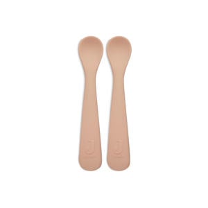 siliconen lepeltje - Pale Pink (set van 2)