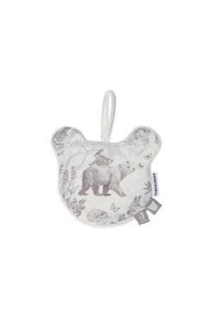 x Pimpelmees Forest Animals speendoekje grijs