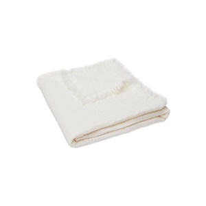 baby wiegdeken Muslin Fringe 75x100cm Ivory