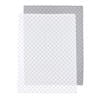 Meyco X Mrs. Keizer baby wieglaken Louis 75x100 cm - grijs/wit (set van 2)