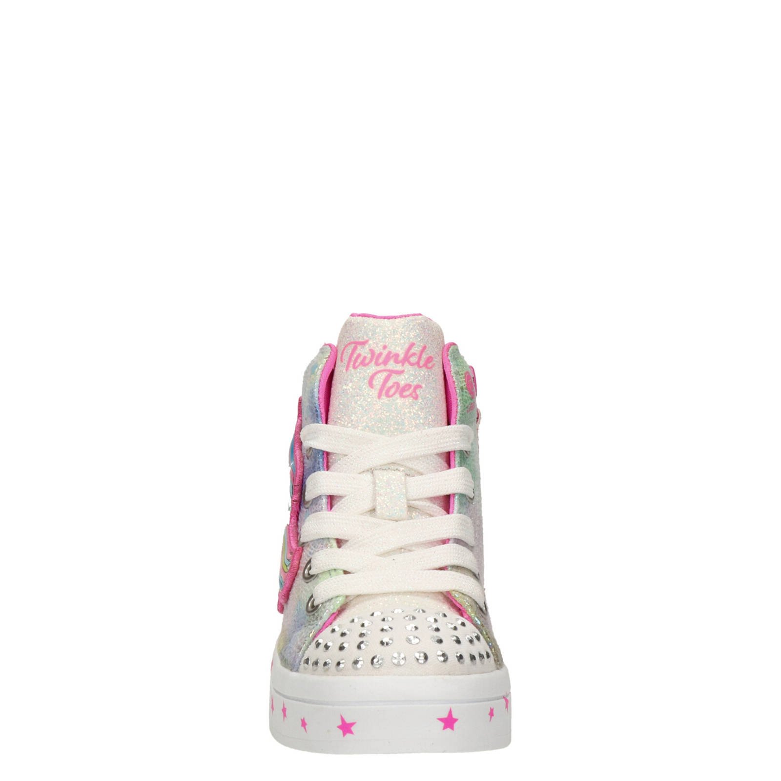 Skechers Twinkle Toes hoge sneakers met lichtjes roze multi