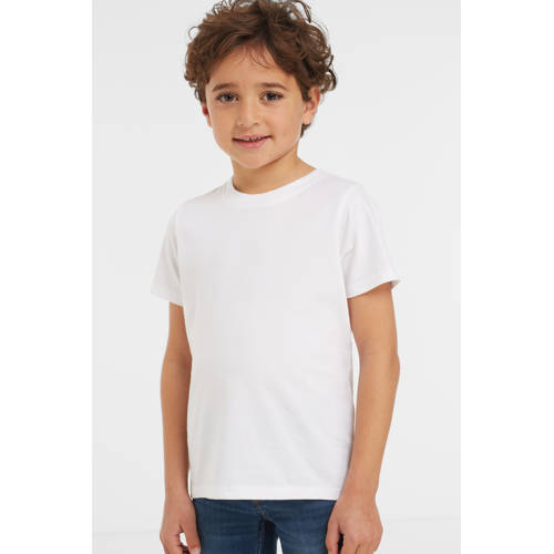 Anytime T-shirt wit Jongens Katoen Ronde hals Gemêleerd - maat 110/116 afbeelding