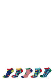 thumbnail: Apollo sneakersokken met all-over print - set van 10 multi