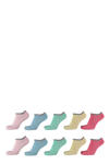 Roze/blauw/groen/geel