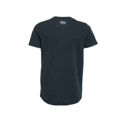 Under Armour sportshirt zwart Sport t-shirt Jongens Katoen Ronde hals Effen 152