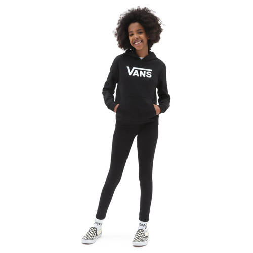 VANS hoodie Flying V met logo zwart Sweater Meisjes Katoen Capuchon Logo - 152 (M)