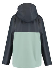 thumbnail: America Today unisex regenjas Jace JR donkerblauw/mintgroen