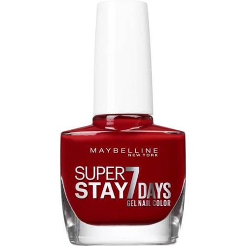 Maybelline New York SuperStay 7 Days parelmoer nagellak - 06 Deep Red Rood