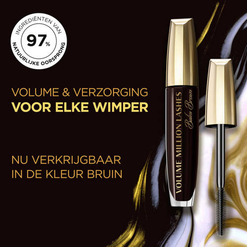 L'Oréal Paris Volume Million Lashes Balm verzorgende mascara Bruin