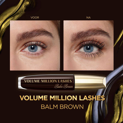L'Oréal Paris Volume Million Lashes Balm verzorgende mascara Bruin