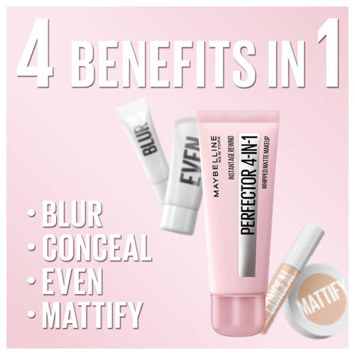 Maybelline New York Instant Anti-Age Perfector 4-in-1 Matte Light primer concealer BB cream en poeder in één 30 ml Beige