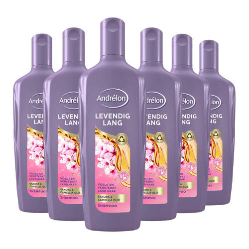 Andrélon Levendig Lang shampoo 6 x 300 ml | Shampoo van