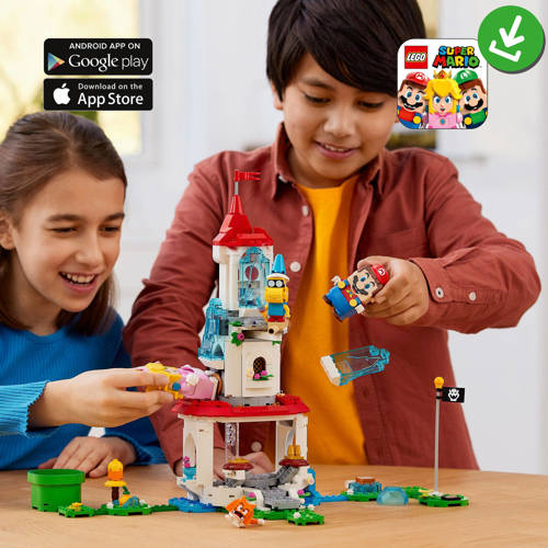 Lego Super Mario Uitbreidingsset: Kat-Peach-uitrusting en Ijstoren 71407 Bouwset