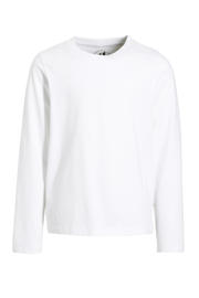 thumbnail: Witte meisjes anytime longsleeve T-shirt van katoen met lange mouwen en ronde hals