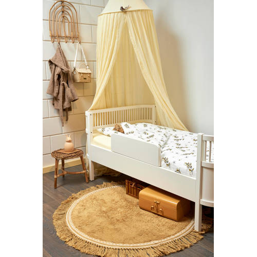 Meyco katoenen dekbedovertrek ledikant (100x135 cm) Wit All over print