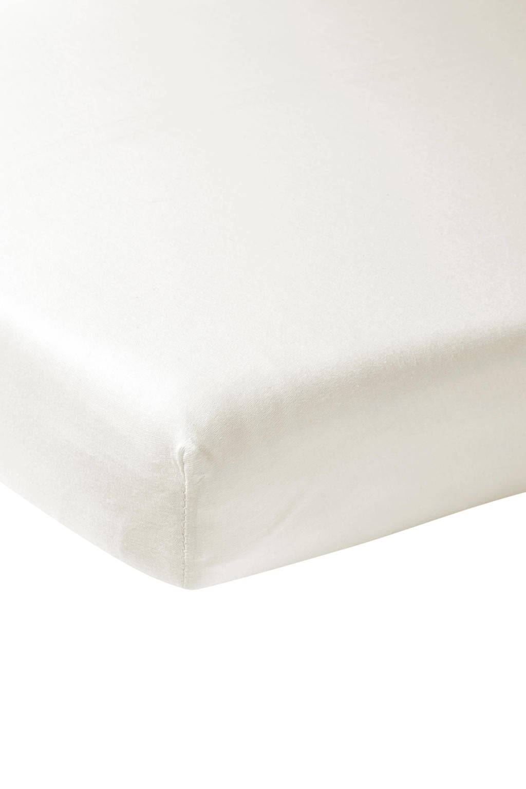 Meyco katoenen jersey wieg hoeslaken 50x90 offwhite