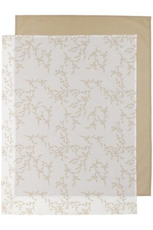 baby ledikantlaken - 100x150 cm Branches sand / Uni sand (set van 2)