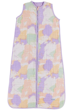 hydrofiele zomerslaapzak tie-dye soft lilac
