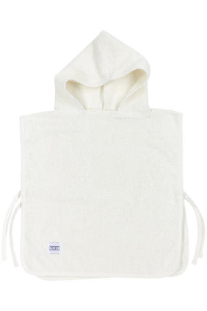 badponcho1-3 jaar Basic badstof offwhite