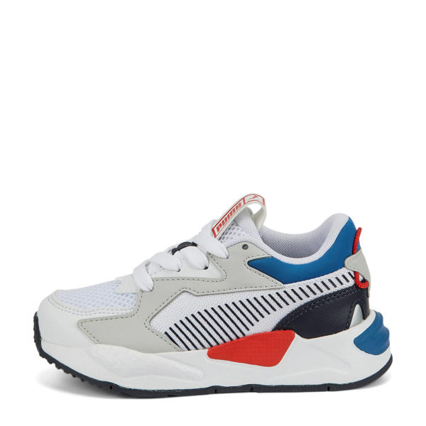 Puma Core sneakers wit/blauw/rood | kleertjes.com
