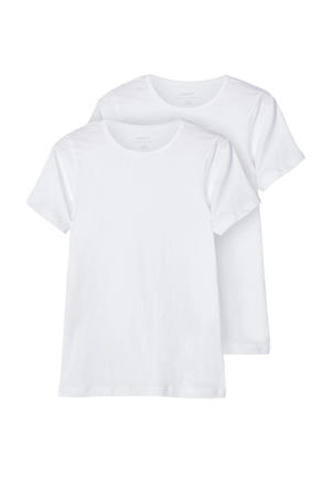 T-shirt - wit (set van 2)