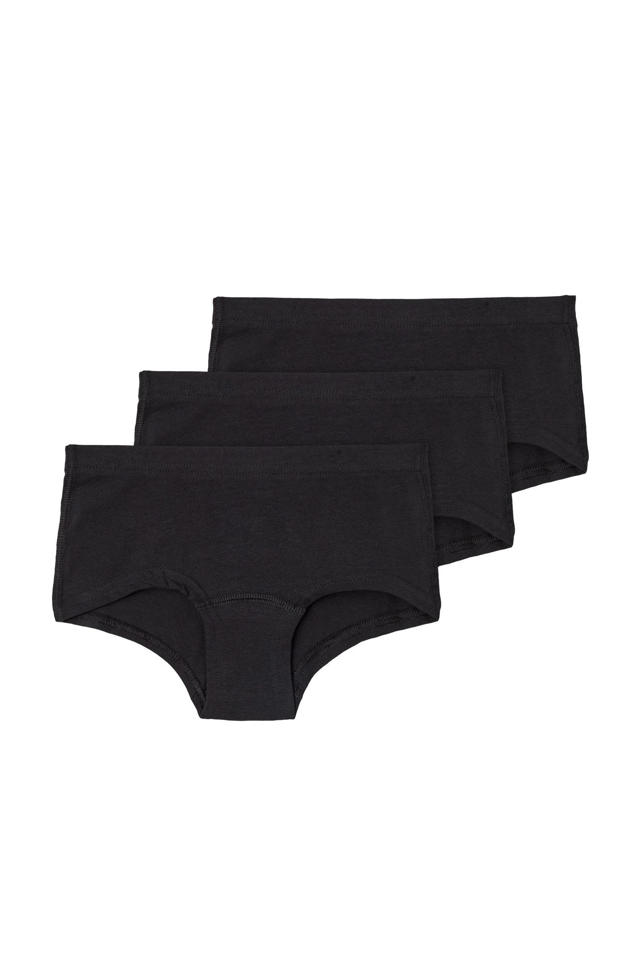 NAME IT KIDS slip NKFTIGHTS - set van 3 zwart