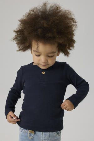 ribgebreide longsleeve NMMKAB marine