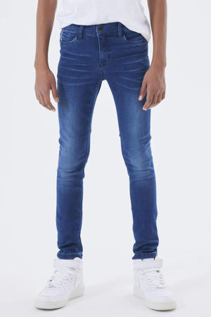 slim fit jeans NKMTHEO dark blue denim