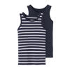 NAME IT KIDS hemd NKMTANK - donkerblauw/wit (set van 2)