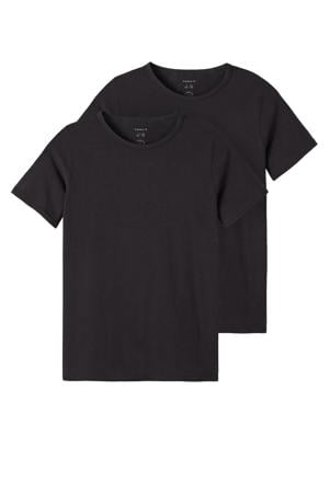 T-shirt - zwart (set van 2)