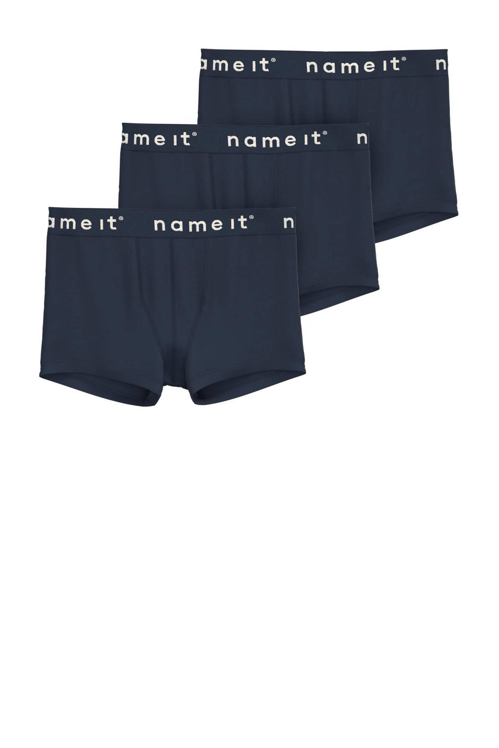 NAME IT KIDS   boxershort NKMBOXER - set van 3 donkerblauw