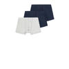 NAME IT KIDS boxershort - grijs melange/donkerblauw (set van 3)