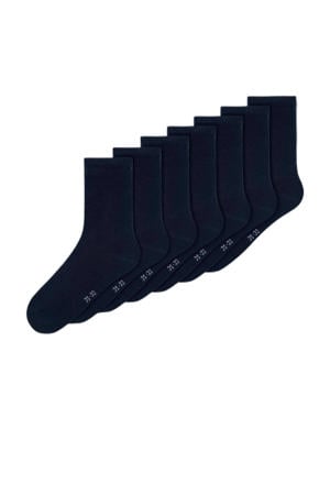 sokken NKNSOCK - set van 7 donkerblauw