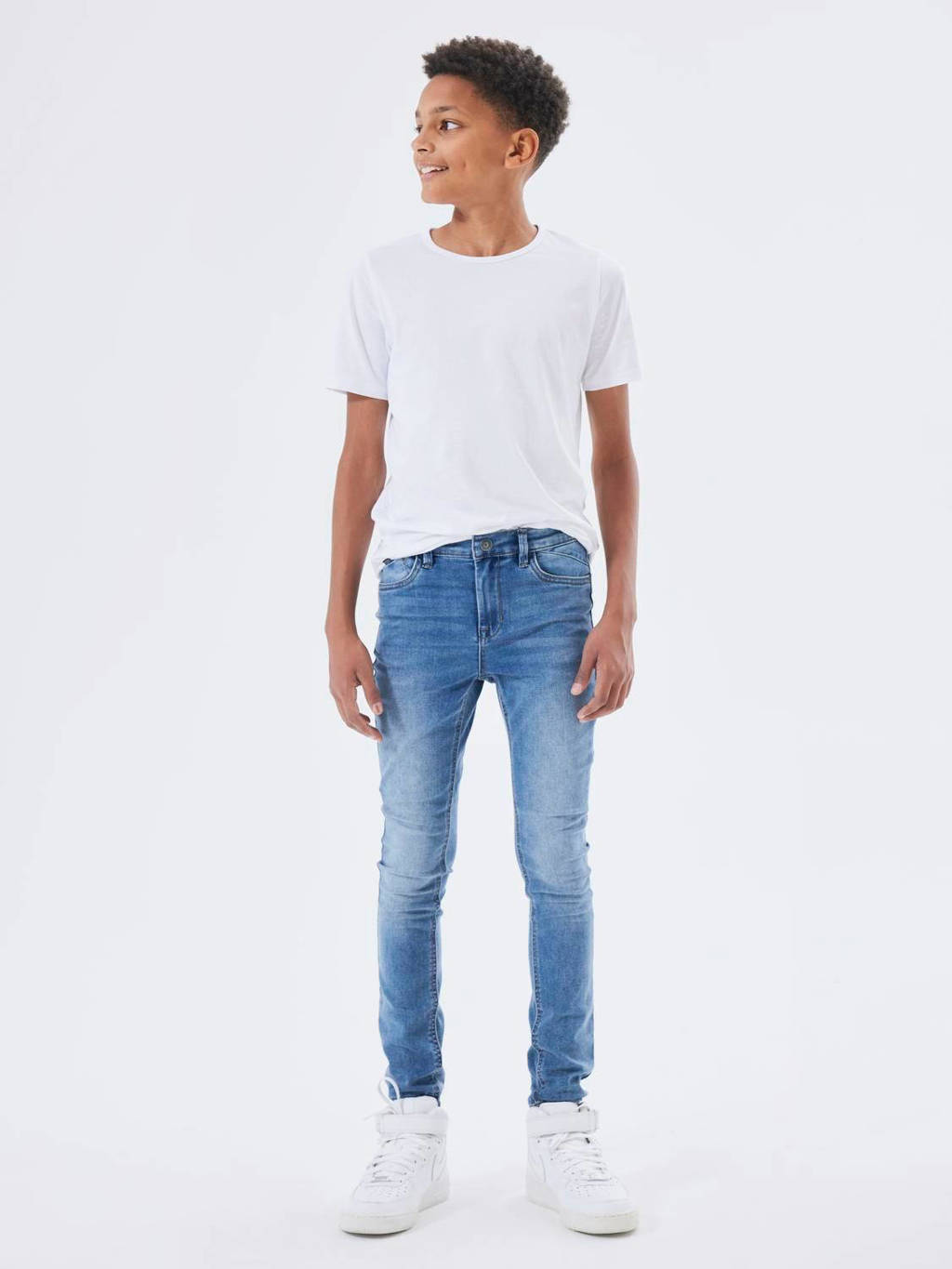 skinny jeans NKMPETE medium blue denim