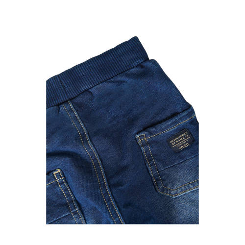 NAME IT BABY baby tapered fit jog denim NBMBUNDO dark blue denim Blauw