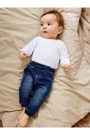 thumbnail: NAME IT BABY baby tapered fit jog denim NBMBUNDO dark blue denim