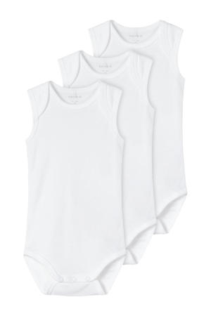 romper NBNBODY - wit (set van 3)