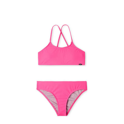 O'Neill crop bikini Essentials roze Meisjes Gerecycled polyester Effen