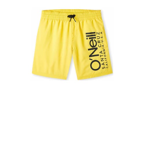 O'Neill zwemshort met logo geel Jongens Gerecycled polyester Effen