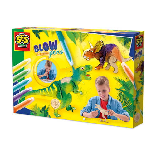 SES Blow airbrush pens - Dino's Knutselen | Knutselen van SES afbeelding