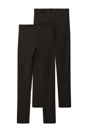 legging - set van 2 zwart