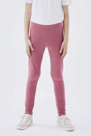thumbnail: Roze meisjes NAME IT KIDS legging van stretchkatoen met regular fit, regular waist, elastische tailleband en effen