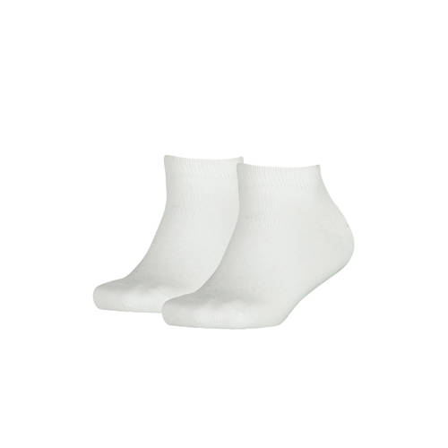 Tommy Hilfiger sneakersokken - set van 2 wit Jongens/Meisjes Katoen Effen
