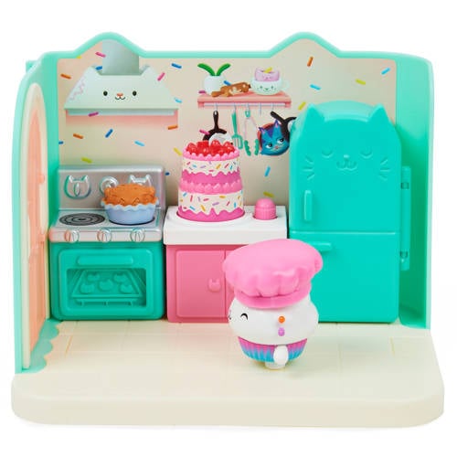 Gabby's Dollhouse Deluxe Room Cakey's Kitchen Speelset